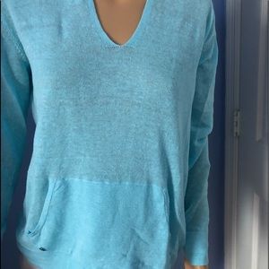 Lily Pulitzer Lite Blue Pull Over Hoodie Size S